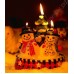 Картина с LED подсветкой: забавная свеча, выполненная на холсте